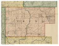 Truro, Ohio 1895 Old Town Map Custom Print - Franklin Co.
