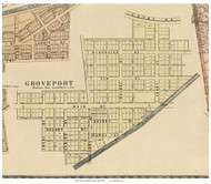Grovepoint - Madison, Ohio 1895 Old Town Map Custom Print - Franklin Co.