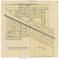 Winchester - Madison, Ohio 1895 Old Town Map Custom Print - Franklin Co.