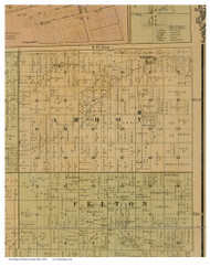 Amboy, Ohio 1850 Old Town Map Custom Print - Fulton Co.