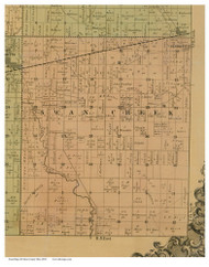 Swan Creek, Ohio 1850 Old Town Map Custom Print - Fulton Co.