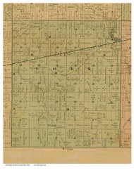 York, Ohio 1850 Old Town Map Custom Print - Fulton Co.