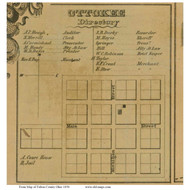 Ottokee - Dover, Ohio 1850 Old Town Map Custom Print - Fulton Co.