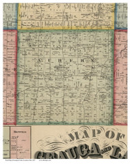 Auburn, Ohio 1857 Old Town Map Custom Print - Geauga Co.