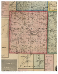 Bainbridge, Ohio 1857 Old Town Map Custom Print - Geauga Co.