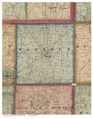 Hambden, Ohio 1857 Old Town Map Custom Print - Geauga Co.