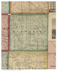 Huntsburg, Ohio 1857 Old Town Map Custom Print - Geauga Co.