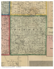 Parkman, Ohio 1857 Old Town Map Custom Print - Geauga Co.