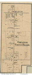 Chester Cross Roads - Chester, Ohio 1857 Old Town Map Custom Print - Geauga Co.