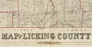 Title of Source Map - Licking Co., Ohio 1854 - NOT FOR SALE - Licking Co.