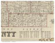 Bowling Green, Ohio 1854 Old Town Map Custom Print - Licking Co.
