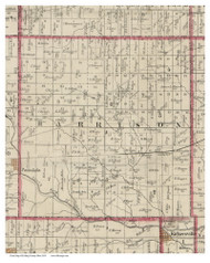 Harrison, Ohio 1854 Old Town Map Custom Print - Licking Co.