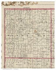 Hartford, Ohio 1854 Old Town Map Custom Print - Licking Co.