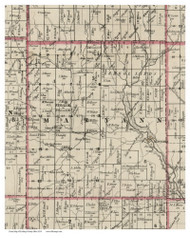 Maryann, Ohio 1854 Old Town Map Custom Print - Licking Co.