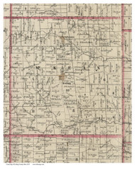 McKean, Ohio 1854 Old Town Map Custom Print - Licking Co.