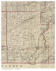 Union, Ohio 1854 Old Town Map Custom Print - Licking Co.