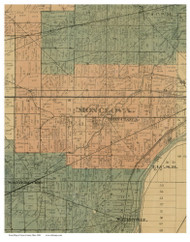 Monclova, Ohio 1888 Old Town Map Custom Print - Lucas Co.