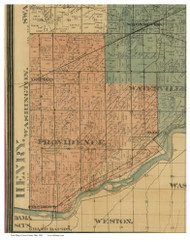 Providence, Ohio 1888 Old Town Map Custom Print - Lucas Co.