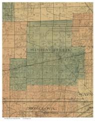 Springfield, Ohio 1888 Old Town Map Custom Print - Lucas Co.
