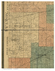 Swanton, Ohio 1888 Old Town Map Custom Print - Lucas Co.