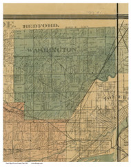 Washington, Ohio 1888 Old Town Map Custom Print - Lucas Co.