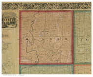 Milton, Ohio 1860 Old Town Map Custom Print - Mahoning Co.