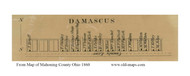 Damascus - Mahoning Co., Ohio 1860 Old Town Map Custom Print - Mahoning Co.
