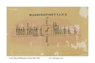 Wasingtonville - Mahoning Co., Ohio 1860 Old Town Map Custom Print - Mahoning Co.