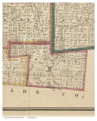 Waldo, Ohio 1852 Old Town Map Custom Print - Marion Co.