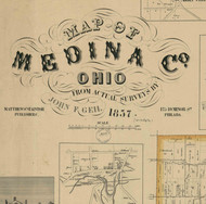 Title of Source Map - Medina Co., Ohio 1857 - NOT FOR SALE - Medina Co.