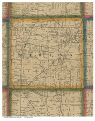 Medina, Ohio 1857 Old Town Map Custom Print - Medina Co.