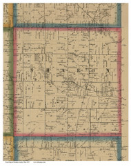 Sharon, Ohio 1857 Old Town Map Custom Print - Medina Co.