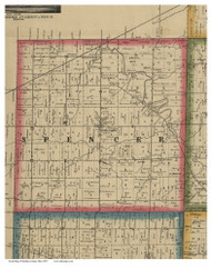 Spencer, Ohio 1857 Old Town Map Custom Print - Medina Co.