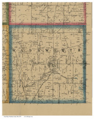 Wadsworth, Ohio 1857 Old Town Map Custom Print - Medina Co.