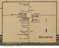 Brunswick Village - Brunswick, Ohio 1857 Old Town Map Custom Print - Medina Co.