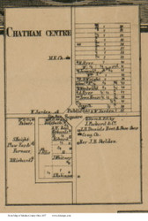 Chatham Centre - Chatham, Ohio 1857 Old Town Map Custom Print - Medina Co.