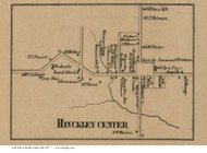 Hinckley Center - Hinckley, Ohio 1857 Old Town Map Custom Print - Medina Co.