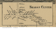 Sharon Center - Sharon, Ohio 1857 Old Town Map Custom Print - Medina Co.