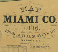 Title of Source Map - Miami Co., Ohio 1858 - NOT FOR SALE - Miami Co.