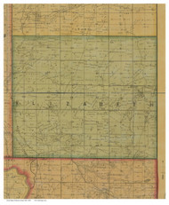 Elizabeth, Ohio 1858 Old Town Map Custom Print - Miami Co.