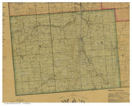 Union, Ohio 1858 Old Town Map Custom Print - Miami Co.