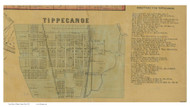 Tippecanoe - Miami Co., Ohio 1858 Old Town Map Custom Print - Miami Co.