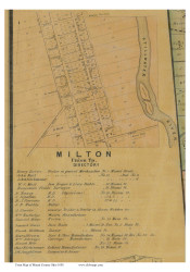 Milton - Union, Ohio 1858 Old Town Map Custom Print - Miami Co.
