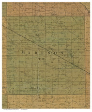 Madison, Ohio 1857 Old Town Map Custom Print - Montgomery Co.