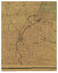 Miami, Ohio 1857 Old Town Map Custom Print - Montgomery Co.