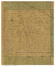 Perry, Ohio 1857 Old Town Map Custom Print - Montgomery Co.