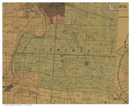 Van Buren, Ohio 1857 Old Town Map Custom Print - Montgomery Co.
