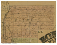 Wayne, Ohio 1857 Old Town Map Custom Print - Montgomery Co.