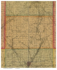 Gasper, Ohio 1887 Old Town Map Custom Print - Preble Co.