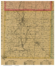 Israel, Ohio 1887 Old Town Map Custom Print - Preble Co.
